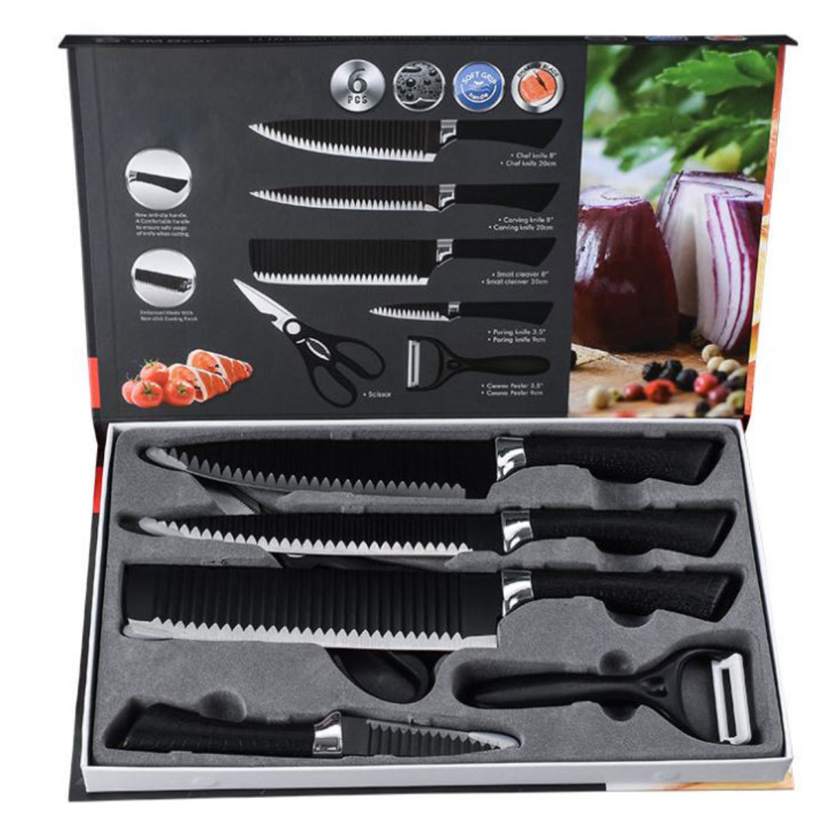 Set Cuchillos Profesional 6Pzs Pela papa