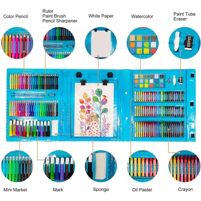 Set De Arte Maleta 208 Piezas Para Niños