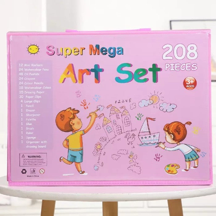 Set De Arte Maleta 208 Piezas Para Niños