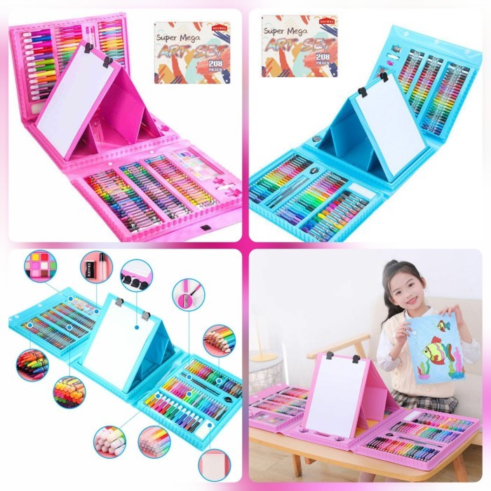 Set De Arte Maleta 208 Piezas Para Niños