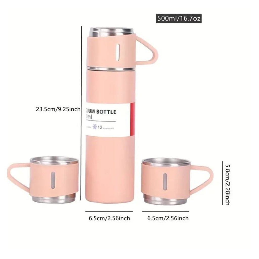 Termo Vacuum con 3 taza Caliente Frio