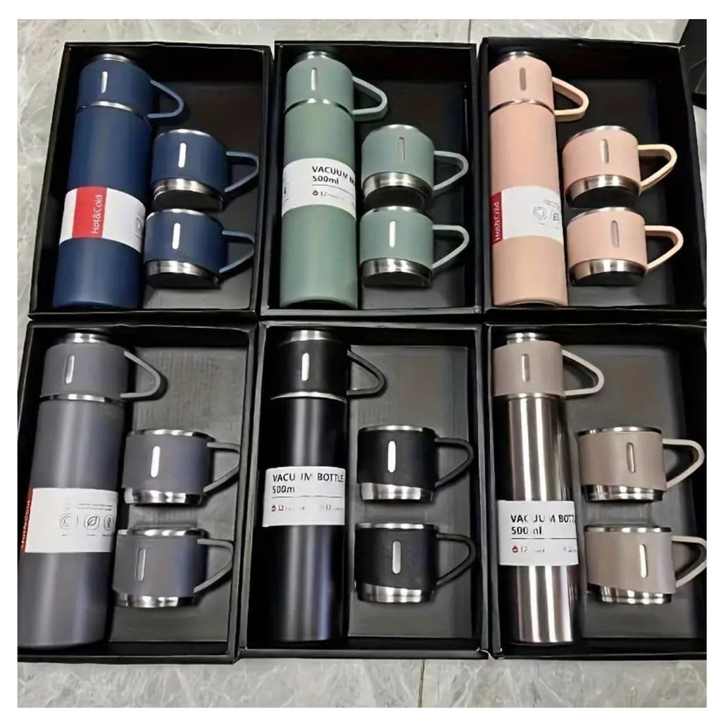 Termo Vacuum con 3 taza Caliente Frio
