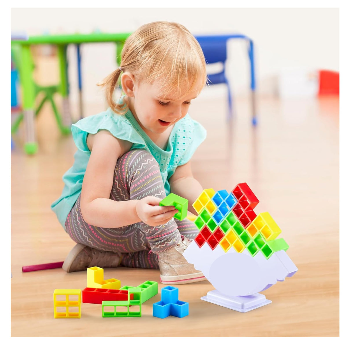 Juego Bloques Balanceo Tetra Tower Tetris