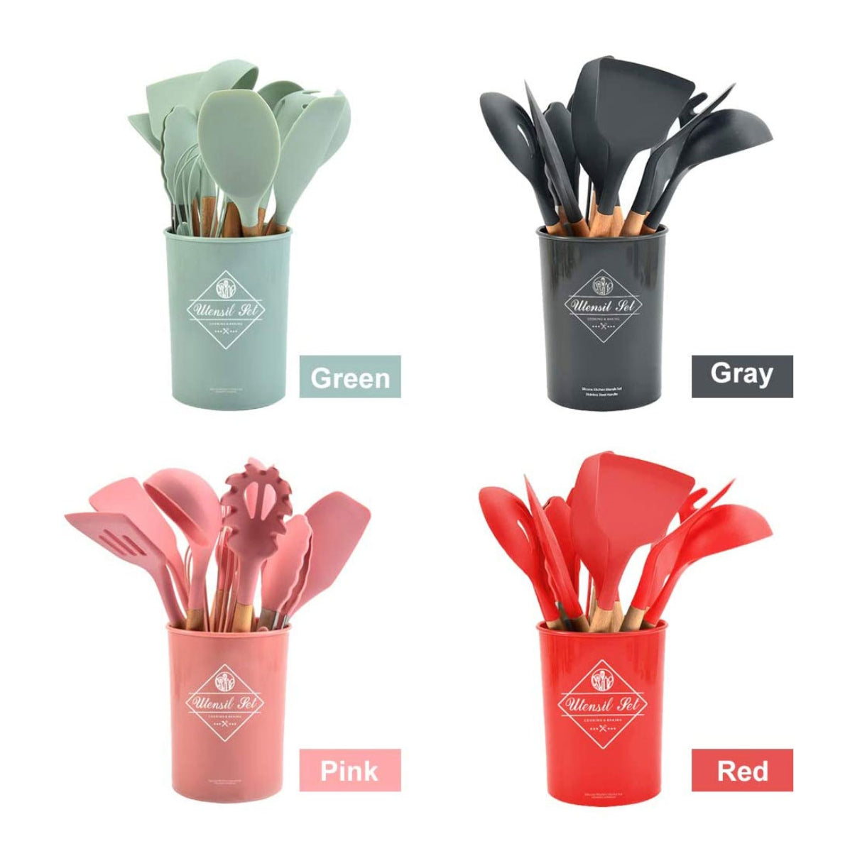 Utensilios Cocina Silicona Set por 12pcs