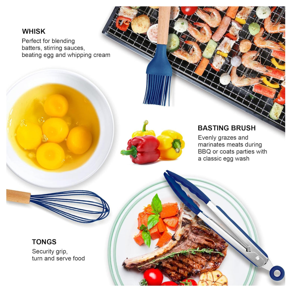 Utensilios Cocina Silicona Set por 12pcs