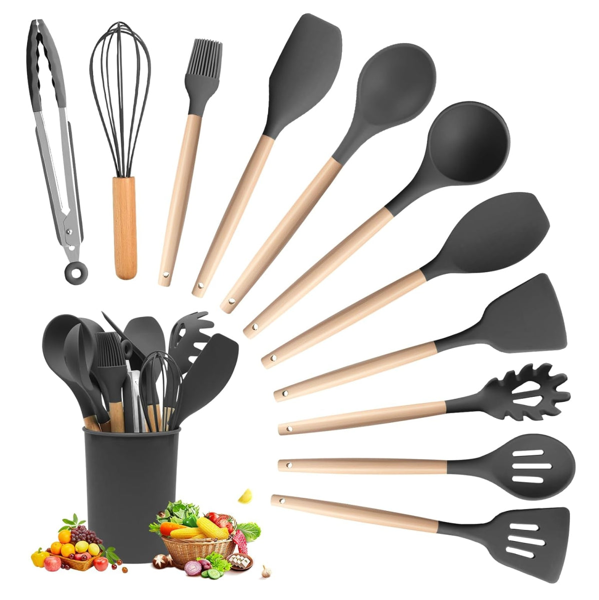 Utensilios Cocina Silicona Set por 12pcs