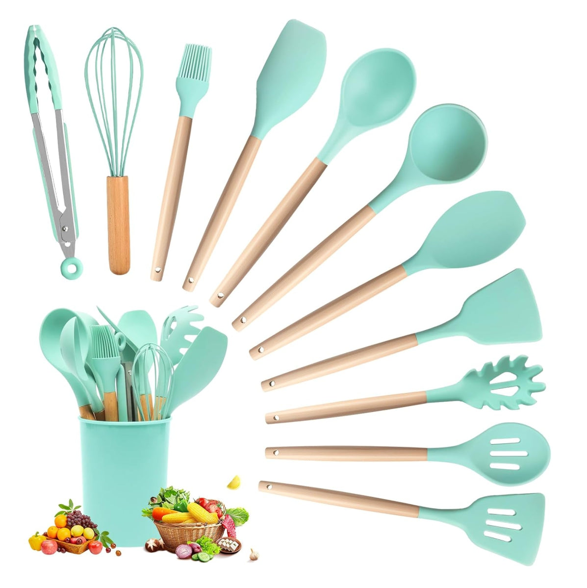 Utensilios Cocina Silicona Set por 12pcs