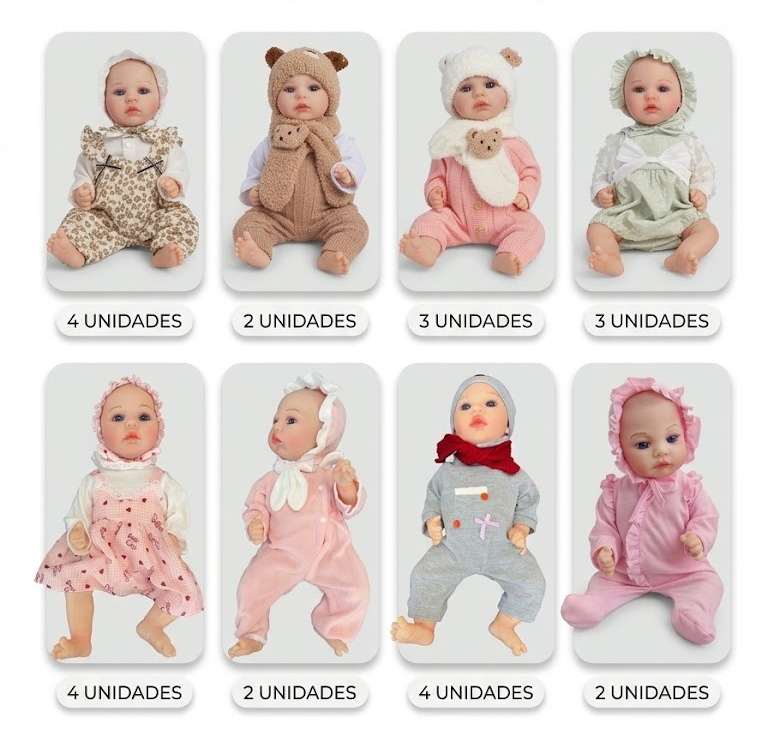 Bebé real interactivo: ocho modelos surtidos del catálogo