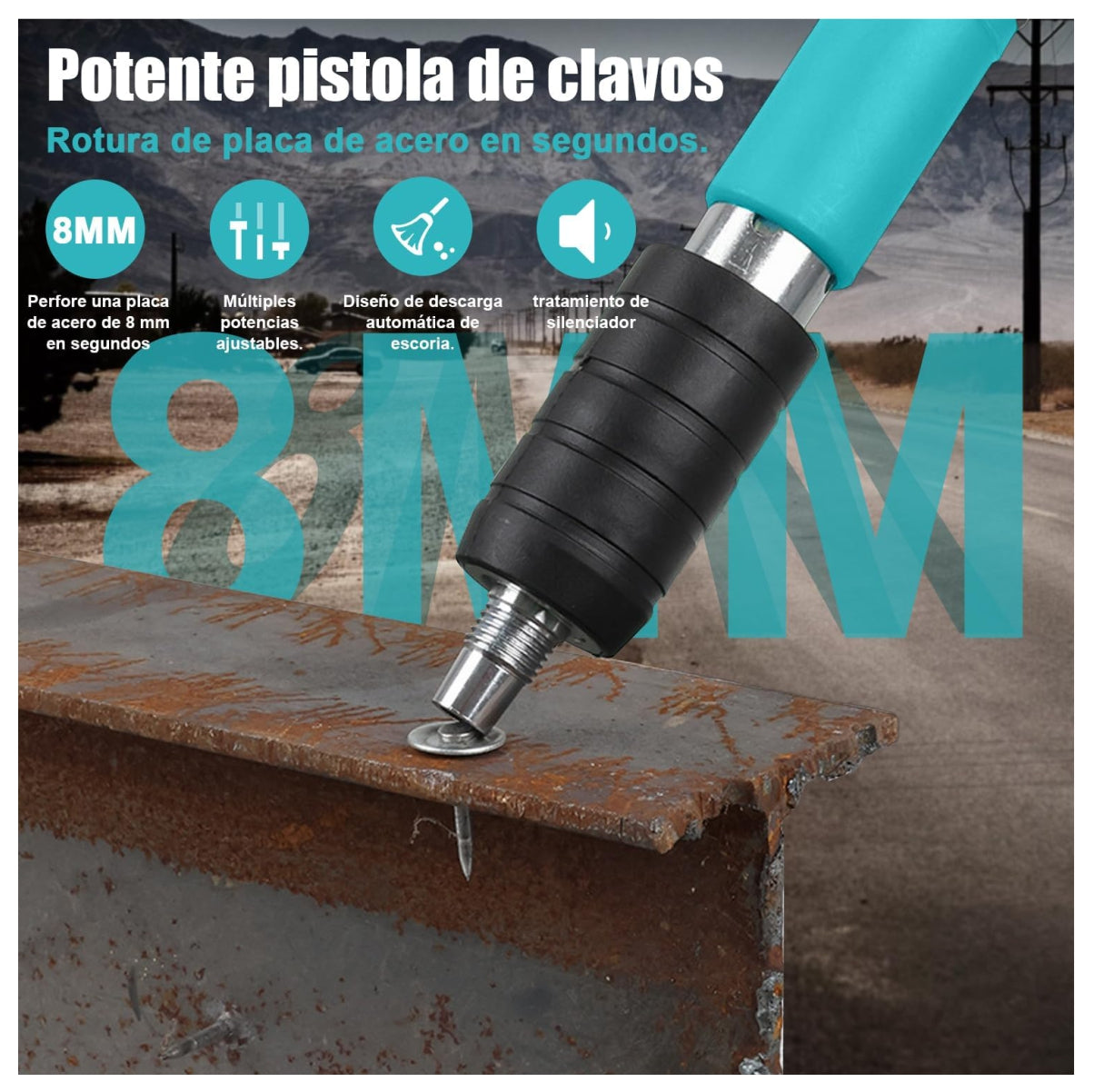 Pistola Remachadora Accesorios Estuche