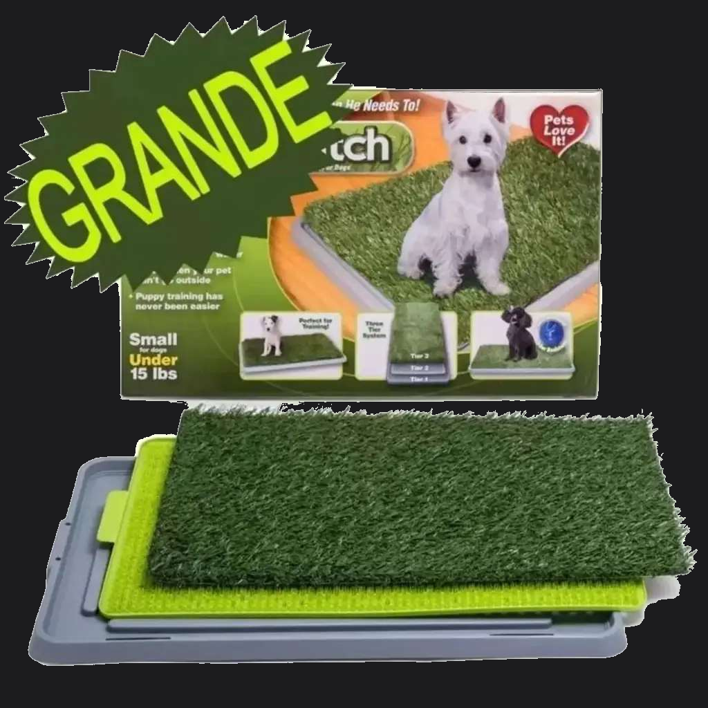 Tapete para mascotas sobre fondo gris carbón