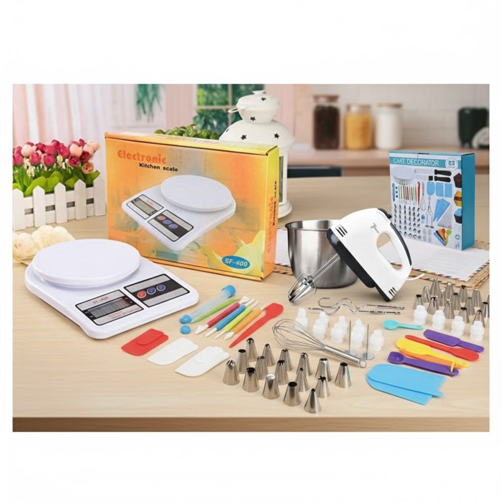Reposteria kit 66pcs+Balanza +Batidora