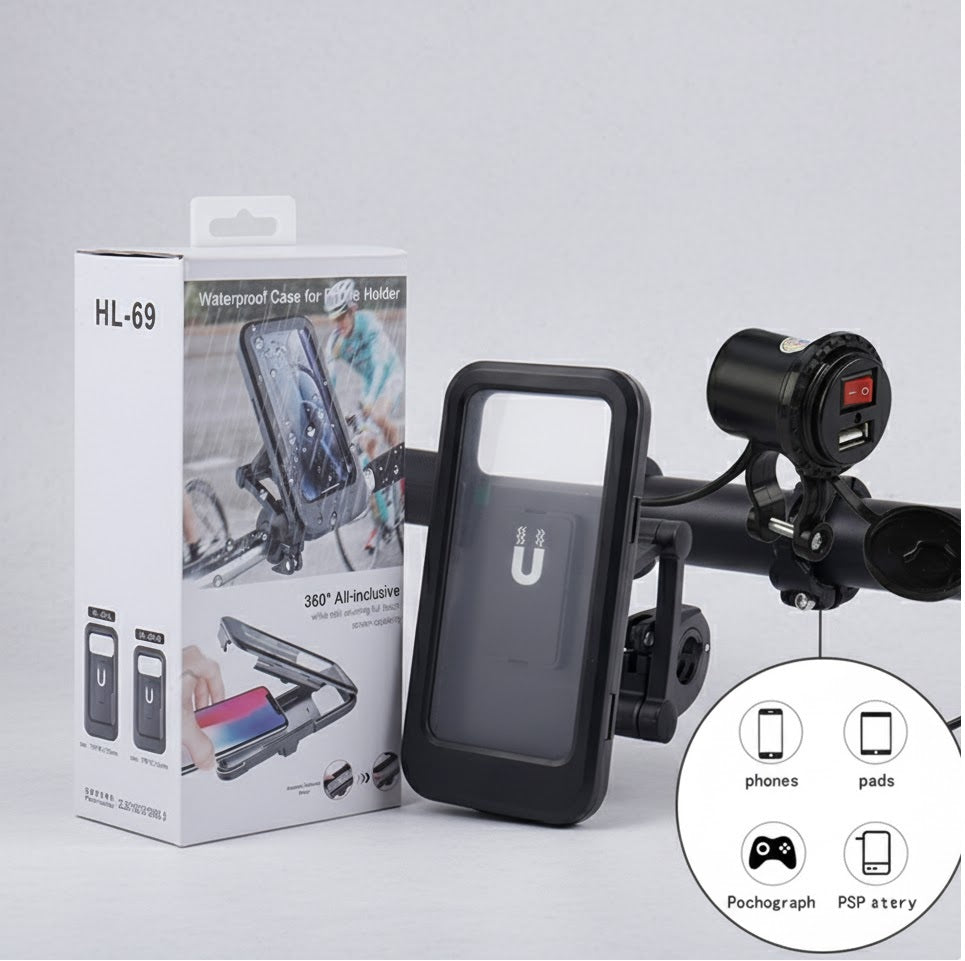 Combo Holder HL-69 mas Cargador Moto